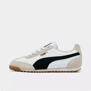 Puma Arizona Retro Black on White Sneakers with Classic Athletic Silhouette